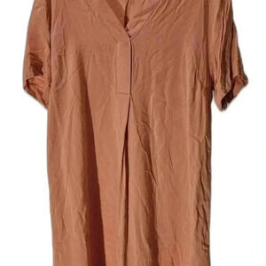 H&M Casual Oversized Tunic Dress - Soft Peach Color